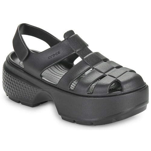 Shoes Women Sandals Crocs Stomp Fisherman Sandal Black