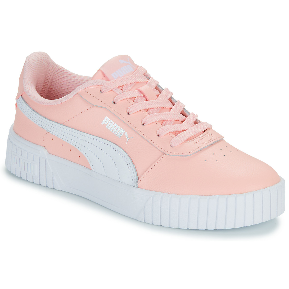 puma  carina 2.0 jr  girls's children's shoes (trainers) in pink