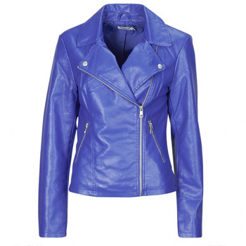 Clothing Women Leather jackets / Imitation leather Only ONLNEWMELISA Blue