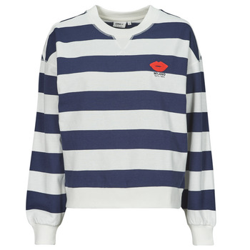 Clothing Women Sweaters Only ONLSERENA Marine / White