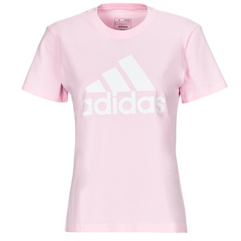 Clothing Women Short-sleeved t-shirts Adidas Sportswear W BL T Pink / White