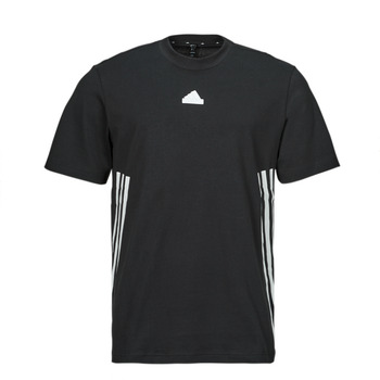 Clothing Men Short-sleeved t-shirts Adidas Sportswear M FI 3S T Black / White