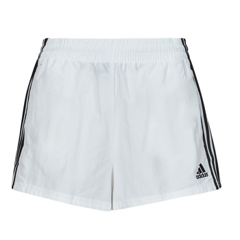 Clothing Women Shorts / Bermudas Adidas Sportswear W 3S WVN SHO White / Black