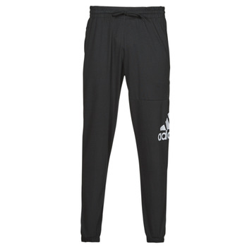 Clothing Men Tracksuit bottoms Adidas Sportswear ESS LGO T P SJ Black / White