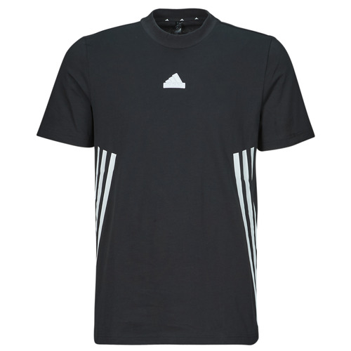 Clothing Men Short-sleeved t-shirts Adidas Sportswear M FI 3S REG T Black / White