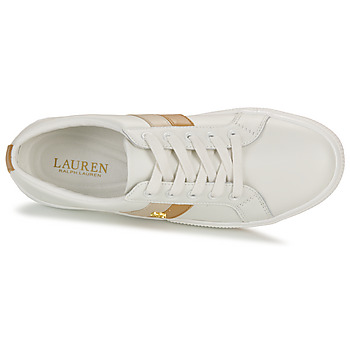 Lauren Ralph Lauren JANSON II-SNEAKERS-LOW TOP LACE White / Camel / Beige
