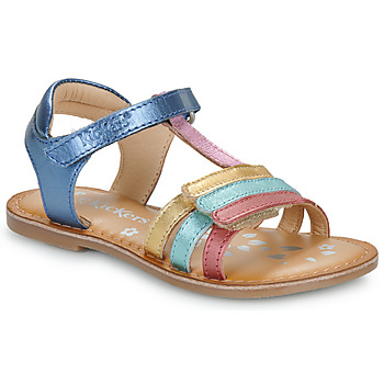Shoes Girl Sandals Kickers DIAMANTO Marine / Metal / Multicolour