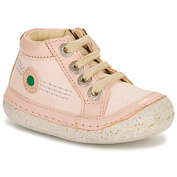 Shoes Girl Hi top trainers Kickers SONISTREET Pink