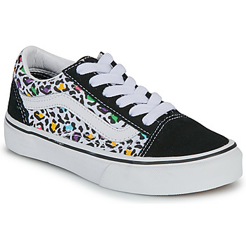 Shoes Girl Low top trainers Vans UY Old Skool ANIMAL POP BLACK/MULTI Black / Multicolour