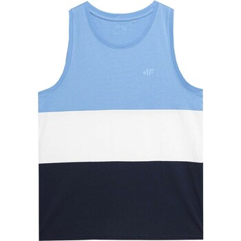 Clothing Men Short-sleeved t-shirts 4F 4FSS23TTSHM35233S Black, White, Blue