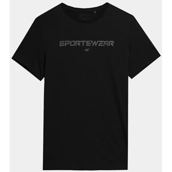 Clothing Men Short-sleeved t-shirts 4F 4FAW23TTSHM095020S Black