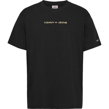 Clothing Men Short-sleeved t-shirts Tommy Hilfiger DM0DM17728BDS Black