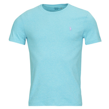Clothing Men Short-sleeved t-shirts Polo Ralph Lauren T-SHIRT AJUSTE EN COTON Blue / Turquoise / Blue / red / white / Heather