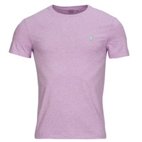 Clothing Men Short-sleeved t-shirts Polo Ralph Lauren T-SHIRT AJUSTE EN COTON Purple