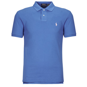 Clothing Men Short-sleeved polo shirts Polo Ralph Lauren POLO AJUSTE SLIM FIT EN COTON BASIC MESH Blue