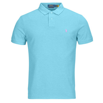 Clothing Men Short-sleeved polo shirts Polo Ralph Lauren POLO COUPE DROITE EN COTON BASIC MESH Blue / Turquoise / Blue / red / white / Heather