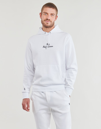 Clothing Men Sweaters Polo Ralph Lauren SWEATSHIRT BRODE EN DOUBLE KNIT TECH White / White