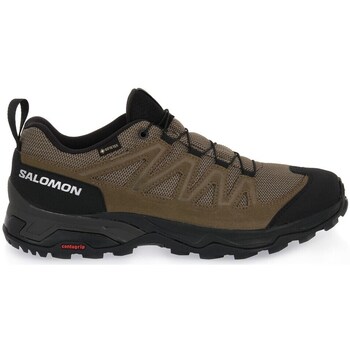 Shoes Men Running shoes Salomon X Ward Leather Mid Gtx Olive