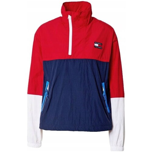 Clothing Women Jackets Tommy Hilfiger Colorblock Red, White, Navy blue
