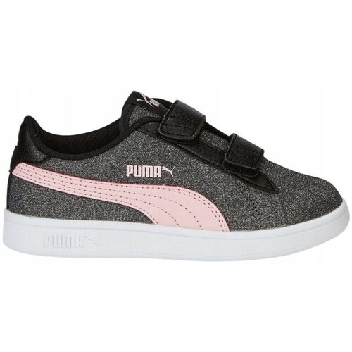 Shoes Children Low top trainers Puma Smash V2 Glitz Glam V Ps Grey, Black