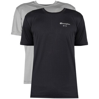 Clothing Men Short-sleeved t-shirts Champion 217747 Grey, Black