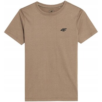 Clothing Boy Short-sleeved t-shirts 4F K15399 Beige