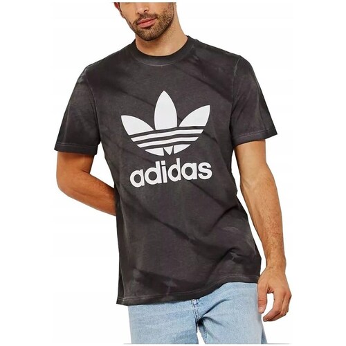 Clothing Men Short-sleeved t-shirts adidas Originals Tie Dye Black