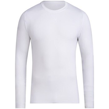 Clothing Men Short-sleeved t-shirts adidas Originals Techfit Ls Tee White
