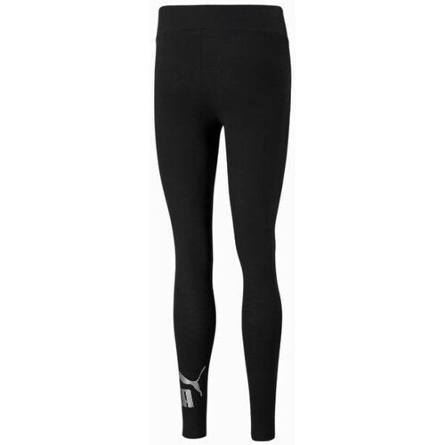 Clothing Women Trousers Puma Ess+metallic Leggings Black
