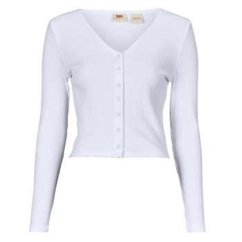 Clothing Women Long sleeved tee-shirts Levi's MONICA LS White