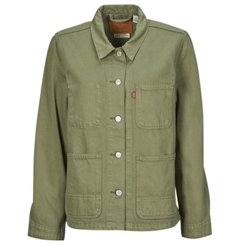 Clothing Women Denim jackets Levi's ICONIC CHORE COAT Blue / pink / Green / Chr