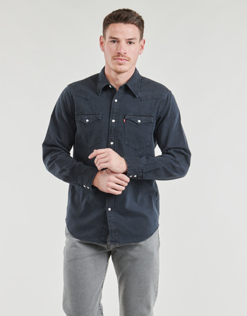 Clothing Men Long-sleeved shirts Levi's CLASSIC WESTERN STANDARD Blue / Black / Overdye