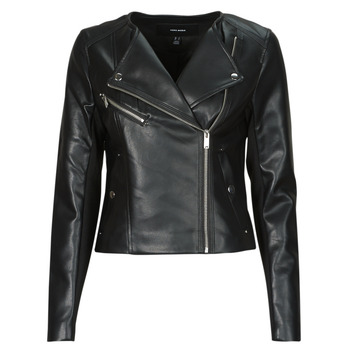 Clothing Women Leather jackets / Imitation leather Vero Moda VMRILEY Black