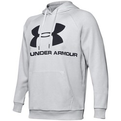 Clothing Men Sweaters Under Armour Rival Fleece Logo Hoodie Grey
