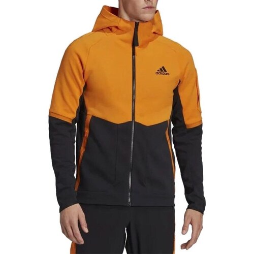 Clothing Men Sweaters adidas Originals D4GMDY Fzhd Black, Orange