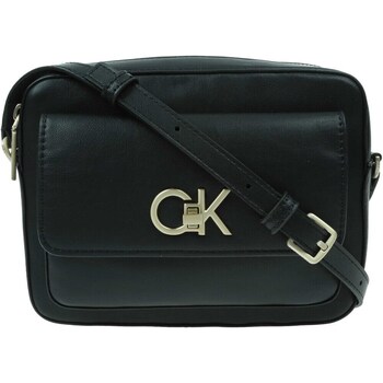 Bags Women Handbags Calvin Klein Jeans Re-lock Camera Bag W flap Black