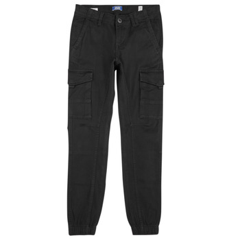Clothing Boy Cargo trousers Jack & Jones JPSTPAUL JJFLAKE AKM 542 NOOS JNR Black