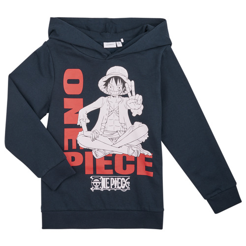 Clothing Boy Sweaters Name it NKMNALLE ONEPIECE SWEAT WH BRU  VDE Marine