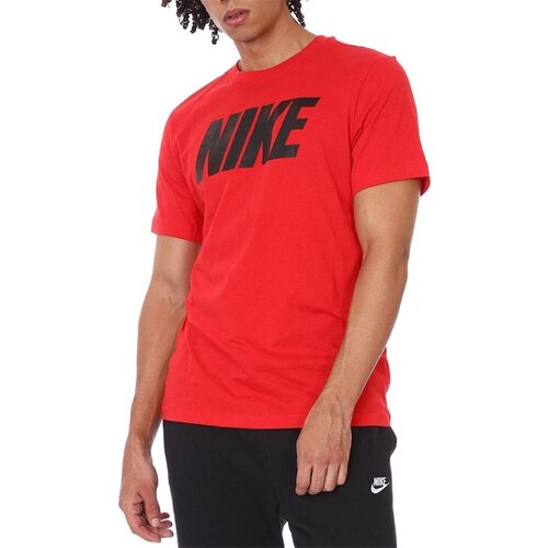 Clothing Men Short-sleeved t-shirts Nike Icon Block Red
