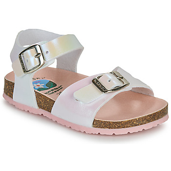 Shoes Girl Sandals Pablosky  White / Iris / Pink