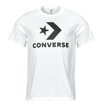 Clothing Short-sleeved t-shirts Converse STAR CHEVRON TEE WHITE White