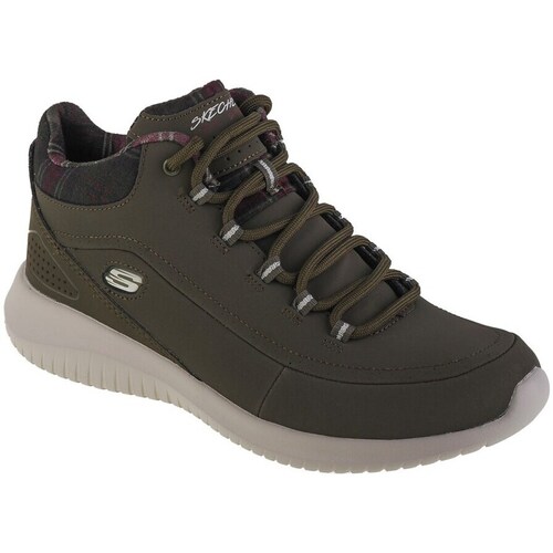 Shoes Women Mid boots Skechers Ultra Flex-just Chill Olive