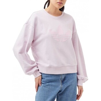 Clothing Women Sweaters adidas Originals Crew Pink, Cream
