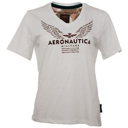 Clothing Women Short-sleeved t-shirts Aeronautica Militare TS2172DJ57073004 White
