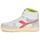 Shoes Women Hi top trainers Diadora MAGIC BASKET MID White / Grey / Pink