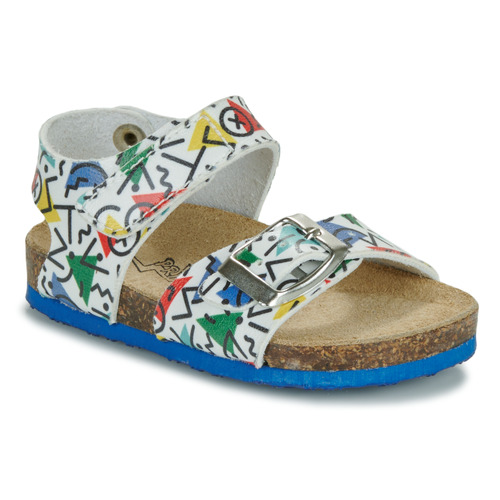 Shoes Boy Sandals Primigi BIRKKY White / Multicolour