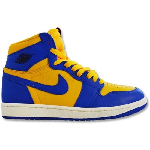 Shoes Women Mid boots Nike Air Jordan 1 Retro High Og Yellow, Blue