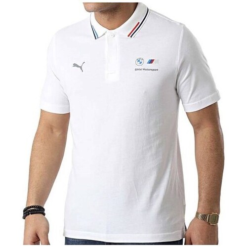 Clothing Men Short-sleeved t-shirts Puma Polo Bmw Mms White