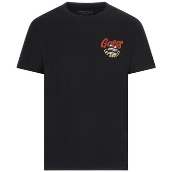 Clothing Men Short-sleeved t-shirts Guess M3BI29J1314JBLK Black