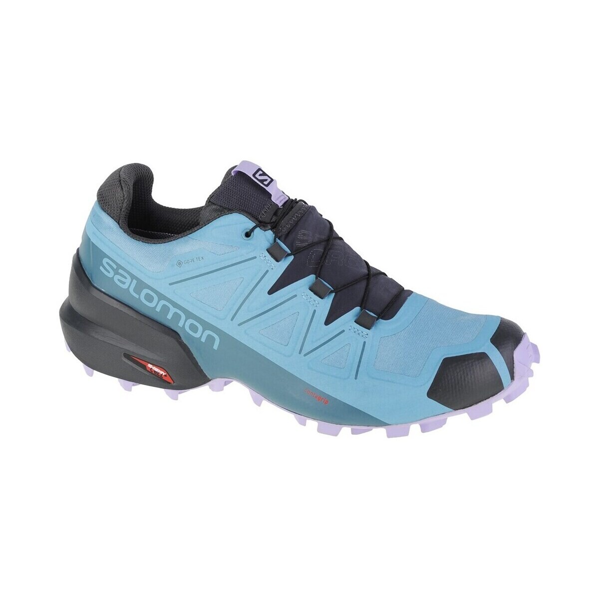 Shoes Women Running shoes Salomon Speedcross 5 Gtx Black, Light blue